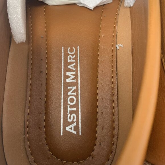 Aston Marc Step-01 Embossed Driving Loafers Men's 10.5M‎ Tan Slip-on Shoes S0693 - Picture 8 of 12